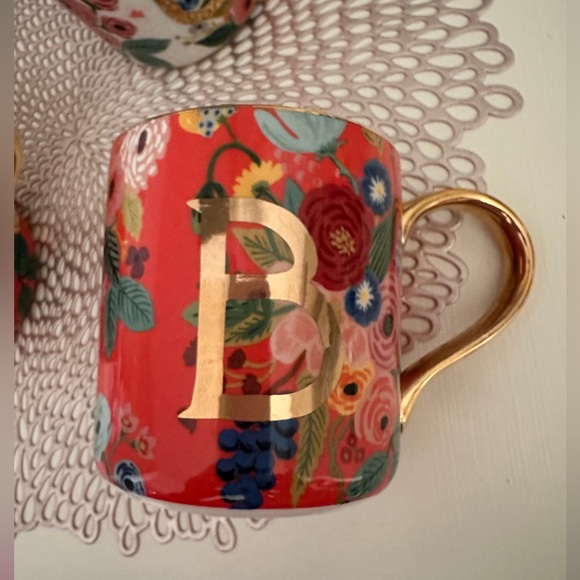 Rifle Paper Co. x Anthropologie Garden Party Monogram Mug - Picture 4 of 10